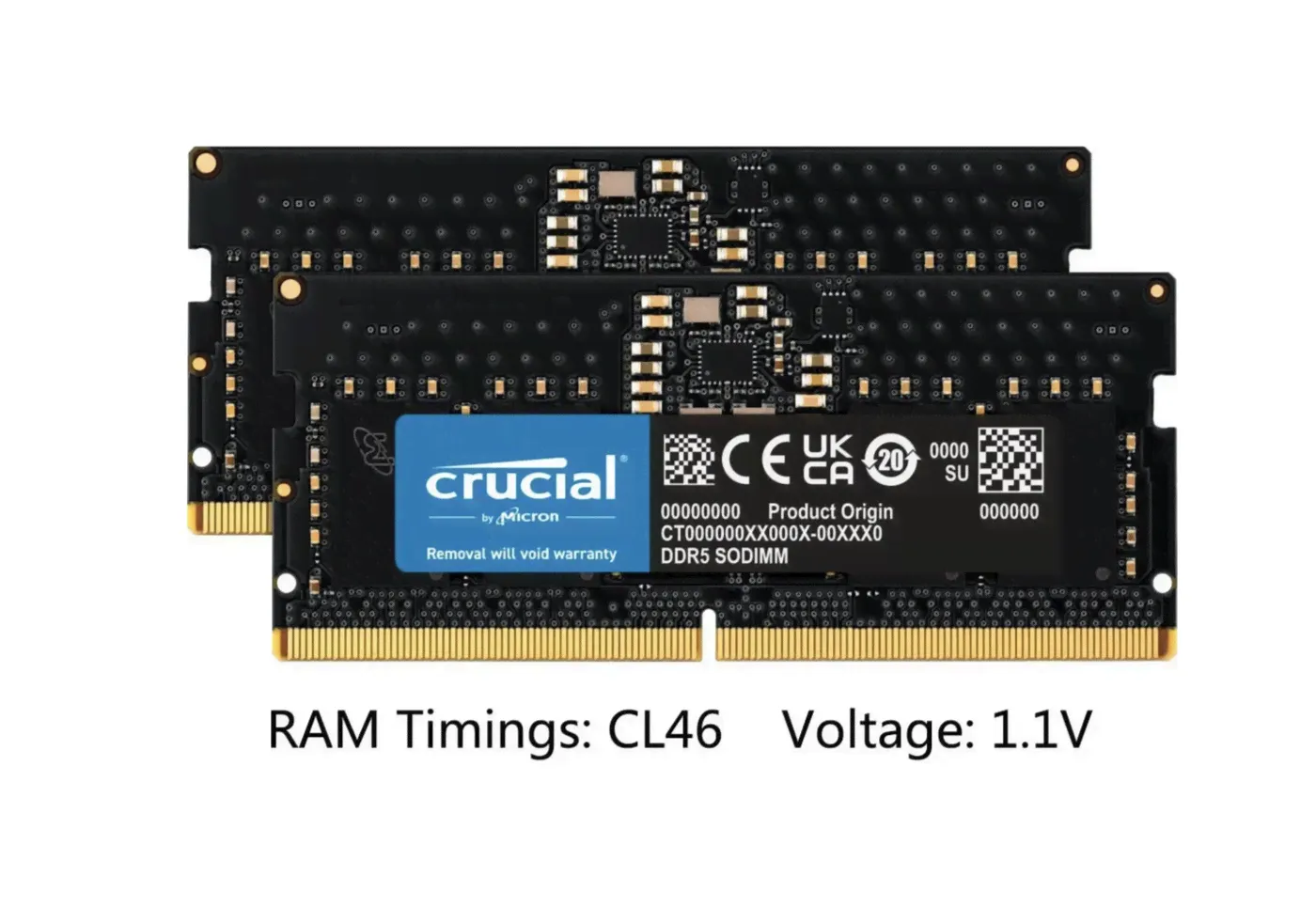 Оперативная память Crucial / DDR5 / 5600MHZ / SODIMM / 24 Гб (ОЗУ)