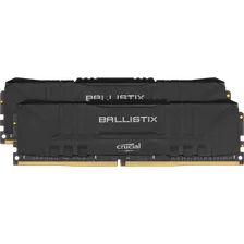 Модуль памяти DIMM 16Gb 2х8Gb DDR4 PC21300 2666MHz Crucial Ballistix Gaming Black (BL2K8G26C16U4B)