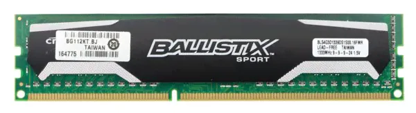 Оперативная память 4Gb DDR-III 1333MHz Crucial Ballistix Sport (BLS4G3D1339DS1S00)-0