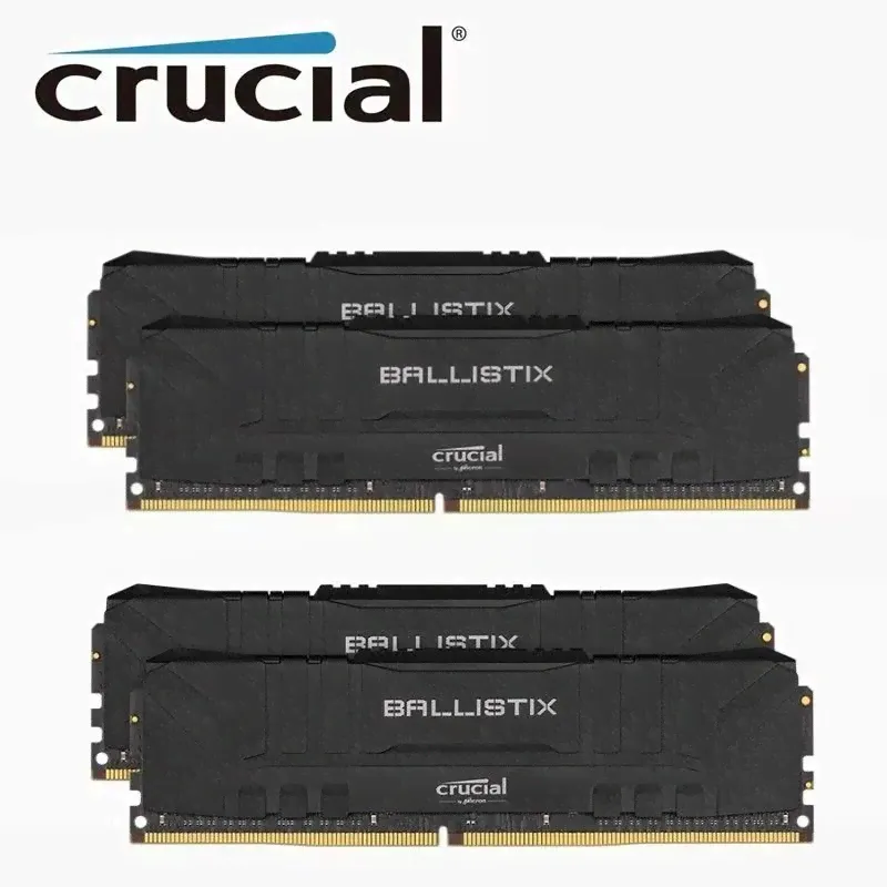 Crucial Оперативная память Ballistix Black DDR4 3200 МГц 4x16 ГБ (BL16G32C16U4B)-0