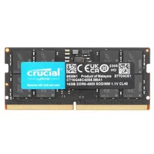 Модуль памяти DDR5 Crucial 16Gb 4800MHz CT16G48C40S5 CL40 SO-DIMM