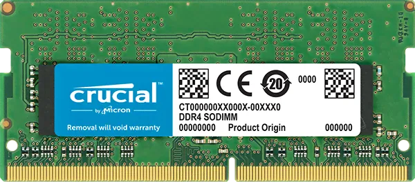 Память DDR4 SODIMM 8Gb, 3200MHz Crucial (CT8G4SFS832A)