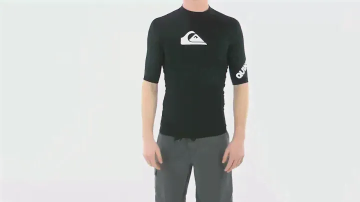 Quiksilver Men's All Time S/S Rashguard | SwimOutlet.com