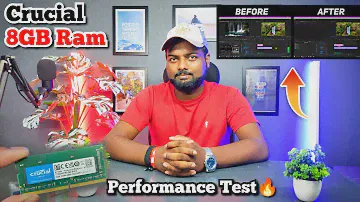 Crucial 8GB DDR4 Laptop Ram | Before and After Performance Test 🔥