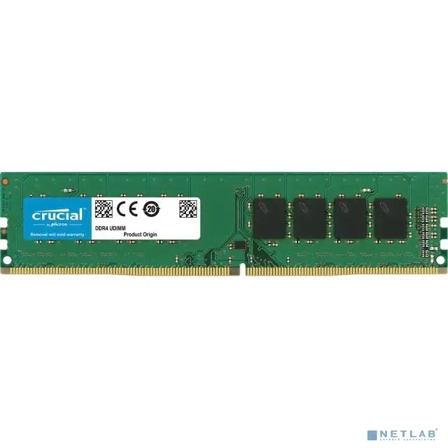 Модуль памяти DDR4 8GB 3200МГц Crucial (CL22, 1.2V) (CT8G4DFS832A)