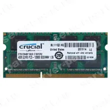 RAM SO-DIMM DDRIII-1600 Crucial 4Gb 1Rx8 PC3L-12800S-11(CT51264BF160BJ.C8FPR)
