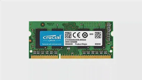 Crucial 4GB DDR3L-1600 SODIMM - UNBOXING