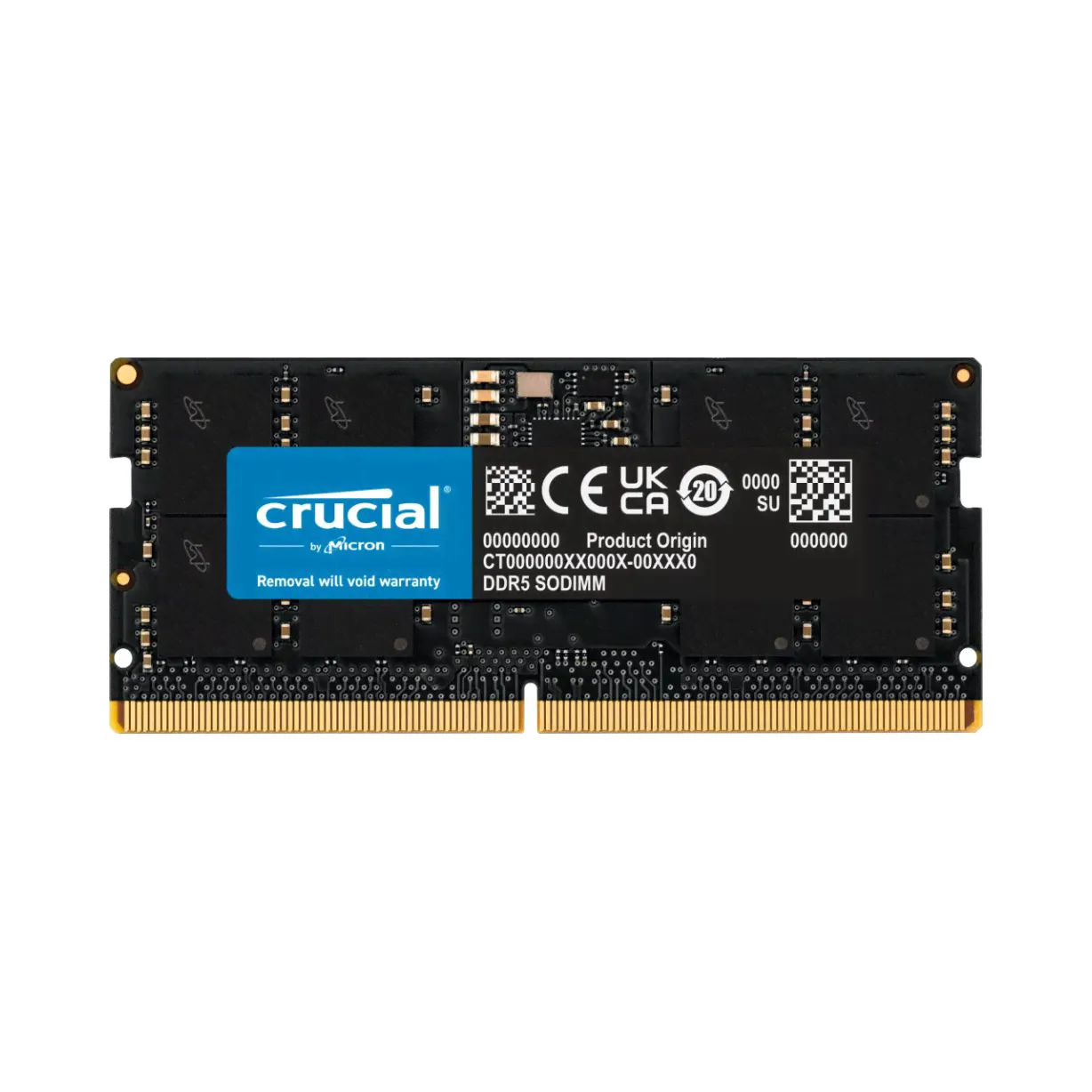 Crucial Оперативная память Crucial SODIMM DDR5 5600 16G 1x16 ГБ (CT16G56C46S5)