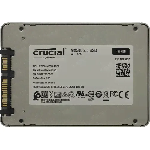 Твердотельный накопитель (SSD) 1 Tb SATA 6Gb/­s Crucial MX500 <CT1000MX500SSD1> 2.5" 3D TLC-0