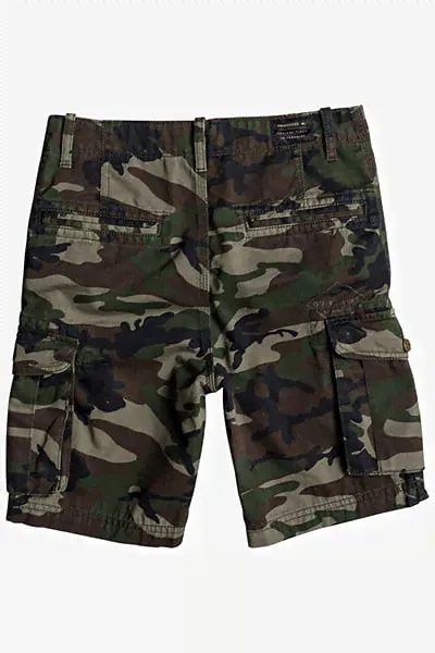 Детские Шорты-Карго QUIKSILVER Crucial Battle 18" Camo Print Crucial B, Зеленый, EQBWS03226