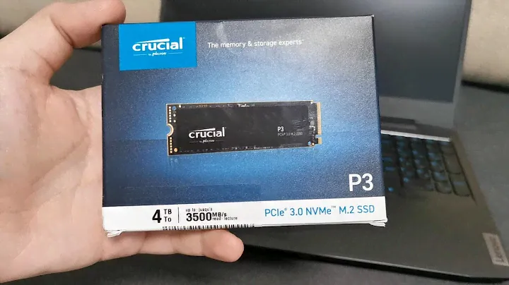4TB Crucial P3 PCIe 3.0 NVMe M.2 SSD - unboxing, install and test