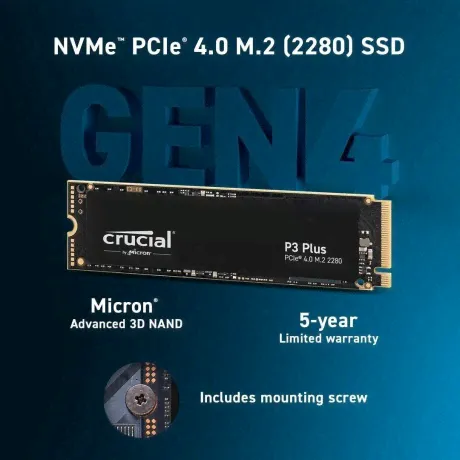 Накопитель SSD Crucial P3 Plus 4TB (CT4000P3PSSD8)-0