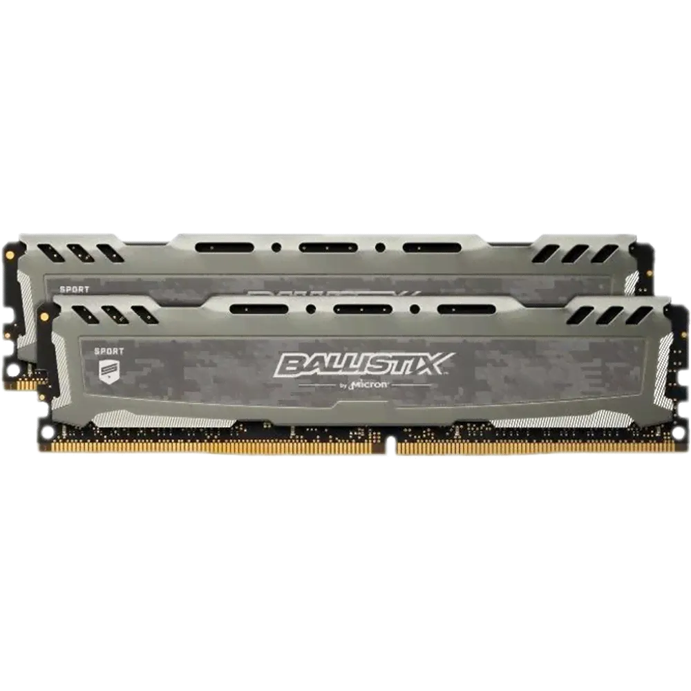 Модуль памяти DIMM 16Gb 2х8Gb DDR4 PC24000 3000MHz Crucial Ballistix Sport LT Gray (BLS2K8G4D30AESBK)