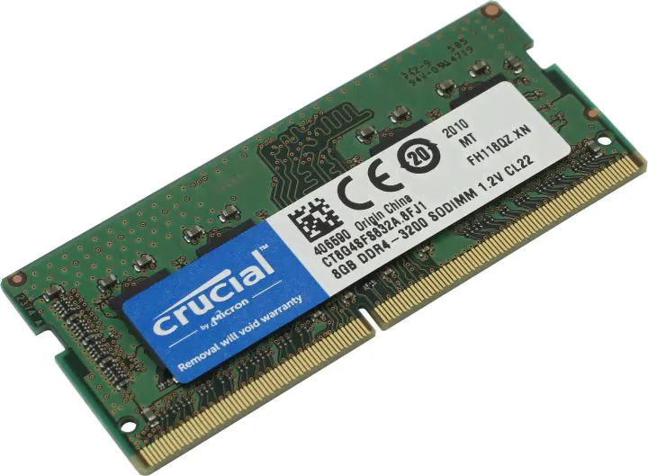 Crucial <CT8G4SFS832A> DDR4 SODIMM 8Gb <PC4-25600> (for NoteBook)-0