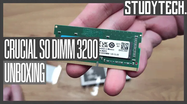 Unboxing Crucial SODIMM 3200 DDR4 / CT8G4SFRA32A [4K/Deutsch] #studytech