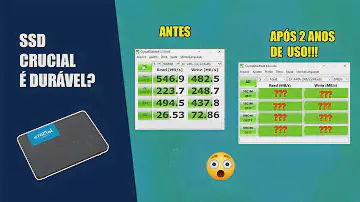 SSD CRUCIAL É BOM? TESTE de VELOCIDA APÓS 2 ANOS de USO. CRUCIAL BX500