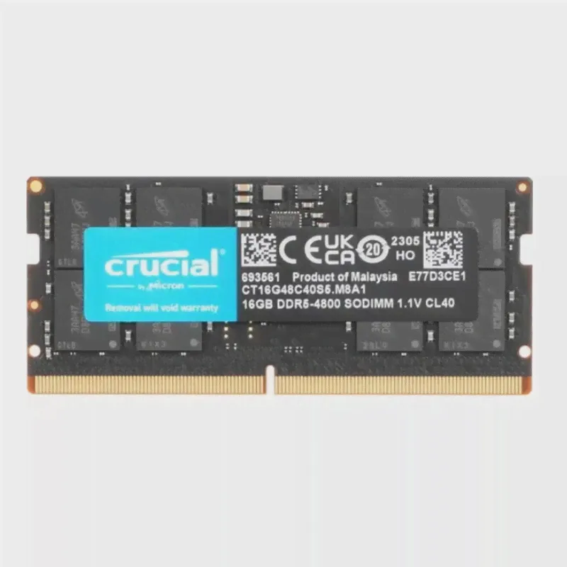 Crucial 16GB DDR5-4800 SODIMM (CT16G48C40S5)
