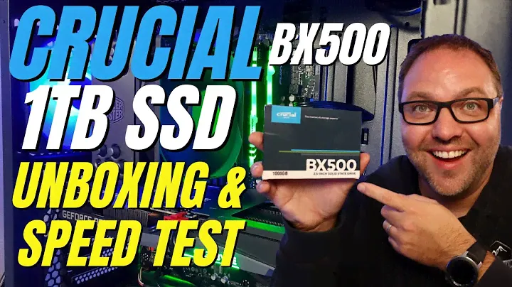 Распаковка твердотельного накопителя Crucial BX500 1 ТБ и проверка скорости