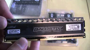 Crucial Ballistix Tactical Tracer Memory Kit Unboxing