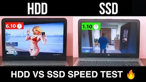 SSD VS HDD Speed test with HP Laptop || Crucial MX500 M.2 SSD 🔥