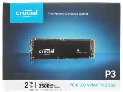 Твердотельный накопитель NVMe 2Tb [CT2000P3SSD8] (SSD) Crucial P3-3