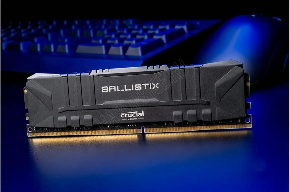 Оперативная память 32Gb 3200MHz Crucial Ballistix Black 2x16Gb KIT CL16 DDR4 (BL2K16G32C16U4B)-4