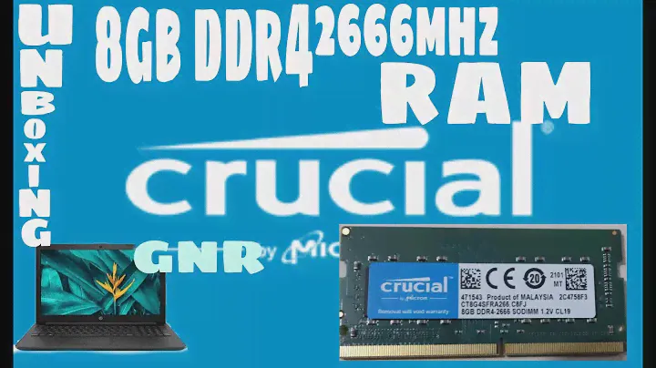 Unboxing of Crucial 8gb DDR 4 2666Mhz Laptop Ram.
