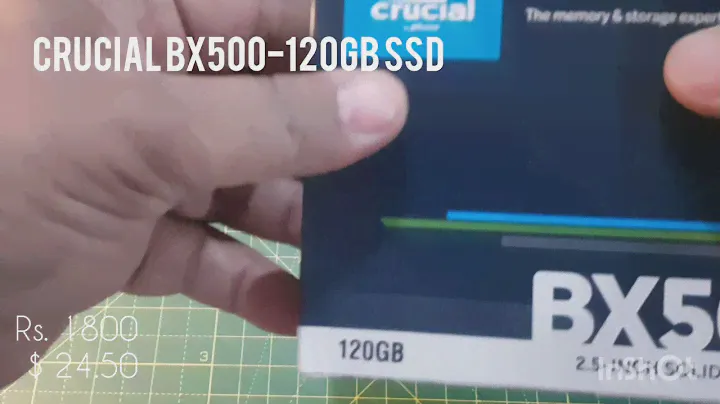 Crucial BX500 120 GB SSD Unboxing. (No Talking)