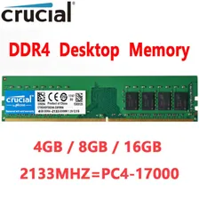 Crucial DDR4 4GB 8GB 16GB 2133Mhz PC4-17000 288pins Desktop Memory Dimm Ram